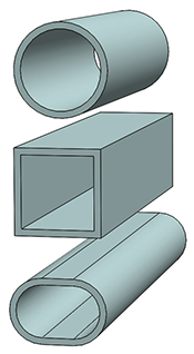 Various shapes of FRP