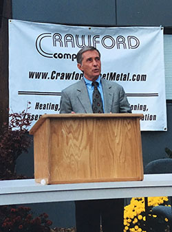 Retired Crawford Company President, Bob Frink